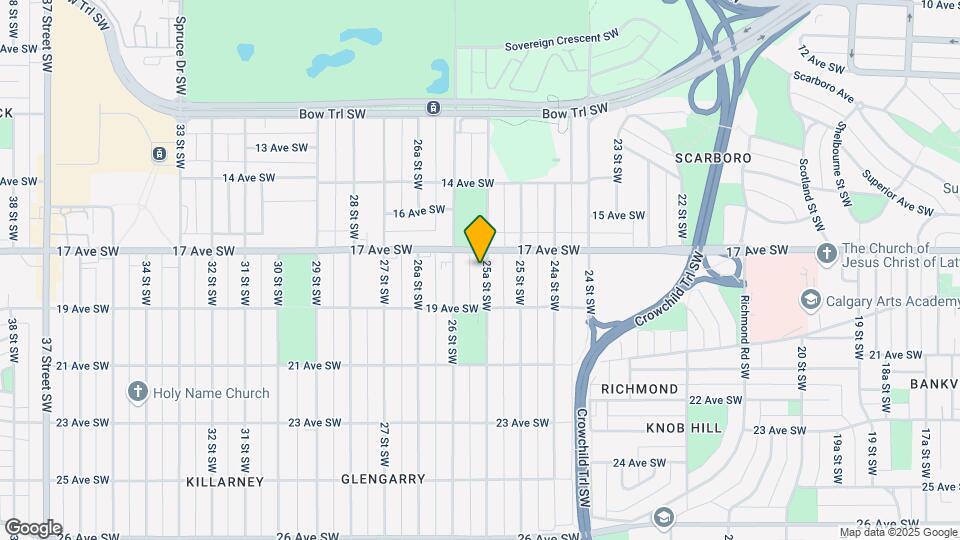 1911 25A St SW Map and Location Details