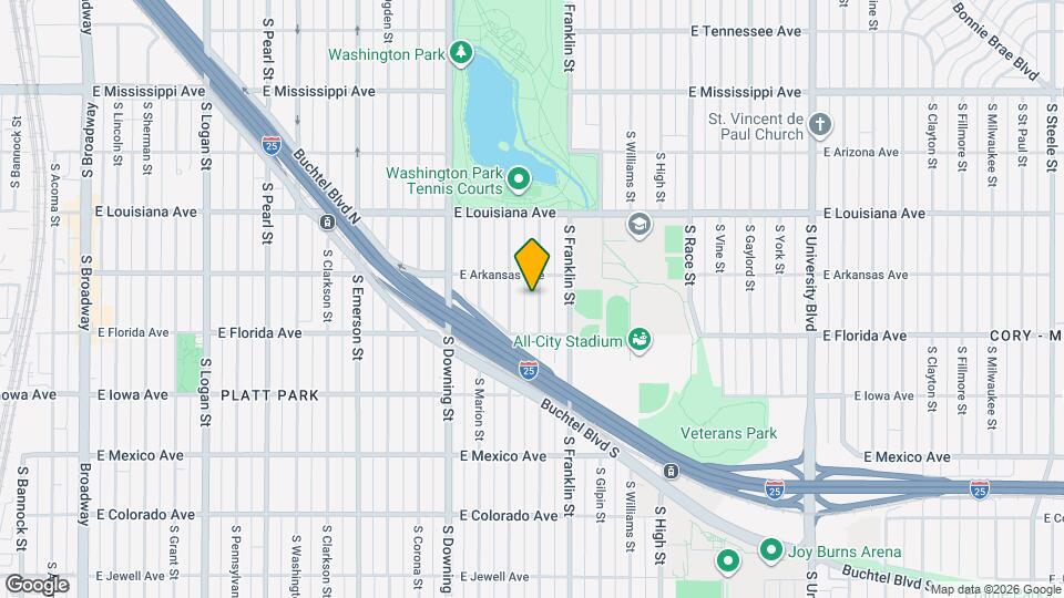 1441 S Humboldt St Map and Location Details