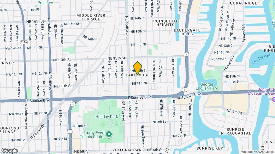 1128 NE 16th Ave Map and Location Details
