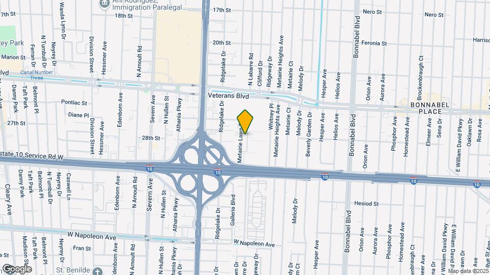 One Metairie Place Map and Location Details