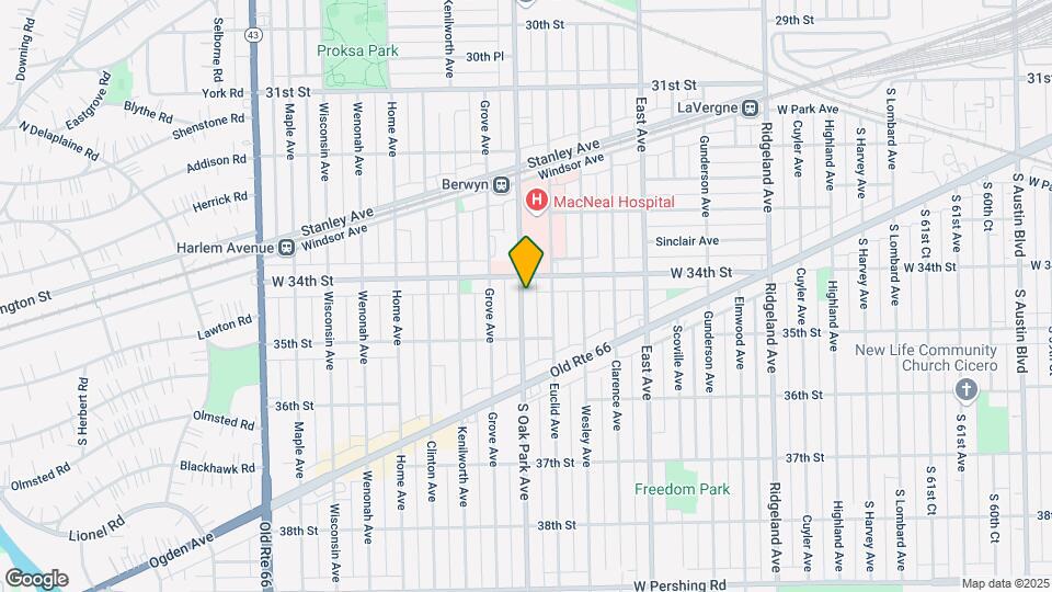 3415 Oak Park Ave. Berwyn, IL. 60402 Map and Location Details