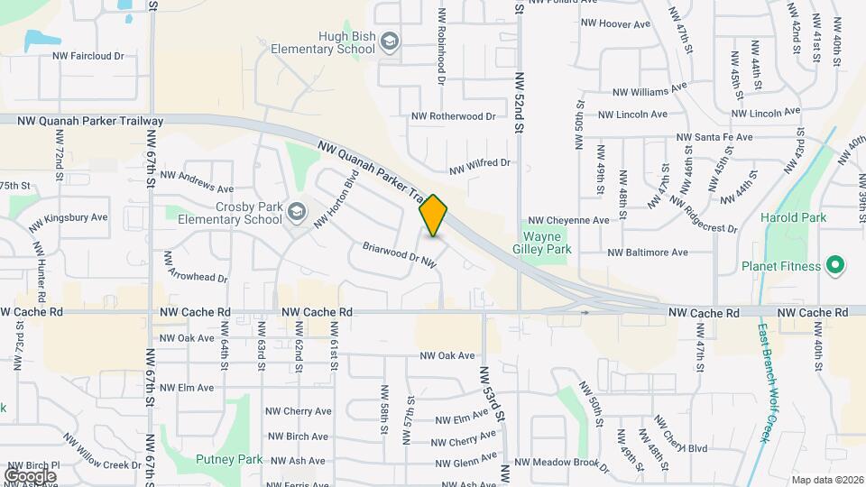 5506 NW Cottonwood Dr Map and Location Details