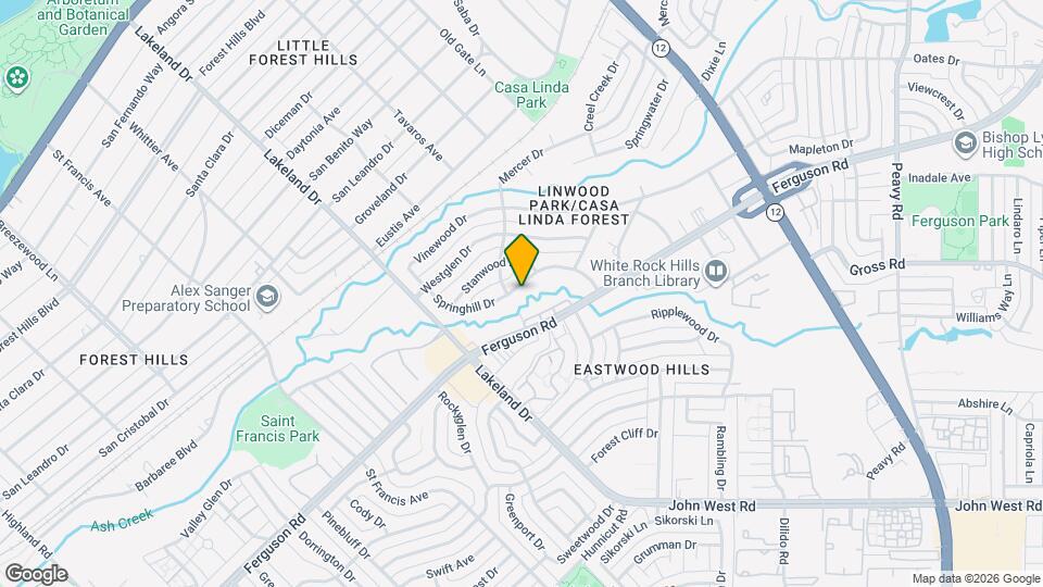 2314 Springhill Dr Map and Location Details