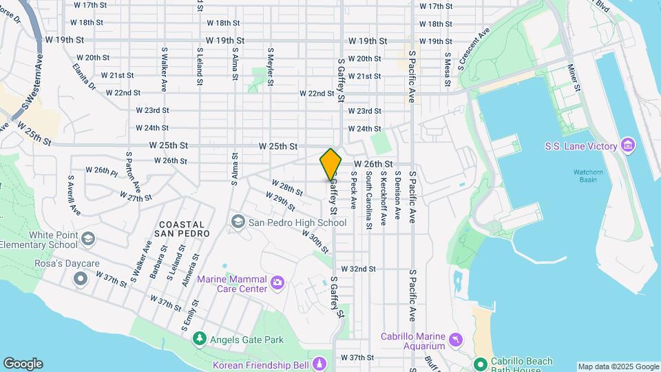 2703 S Gaffey St. Mapa y Detalles de la Ubicación