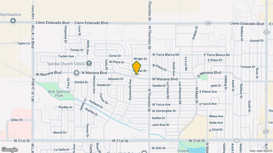 728 W Manana Blvd Map and Location Details