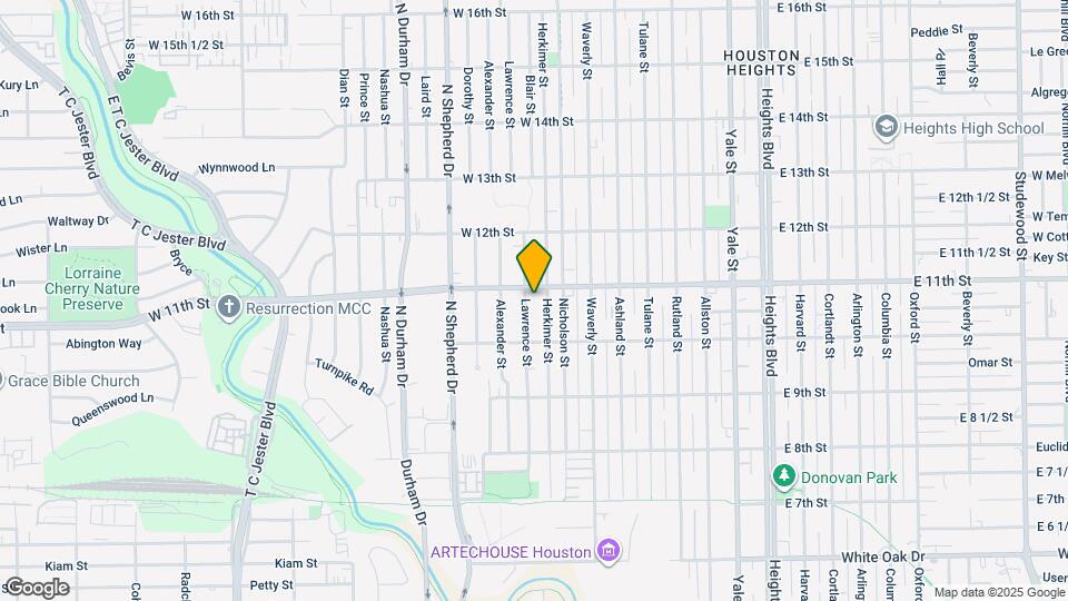 1038 Lawrence St Map and Location Details