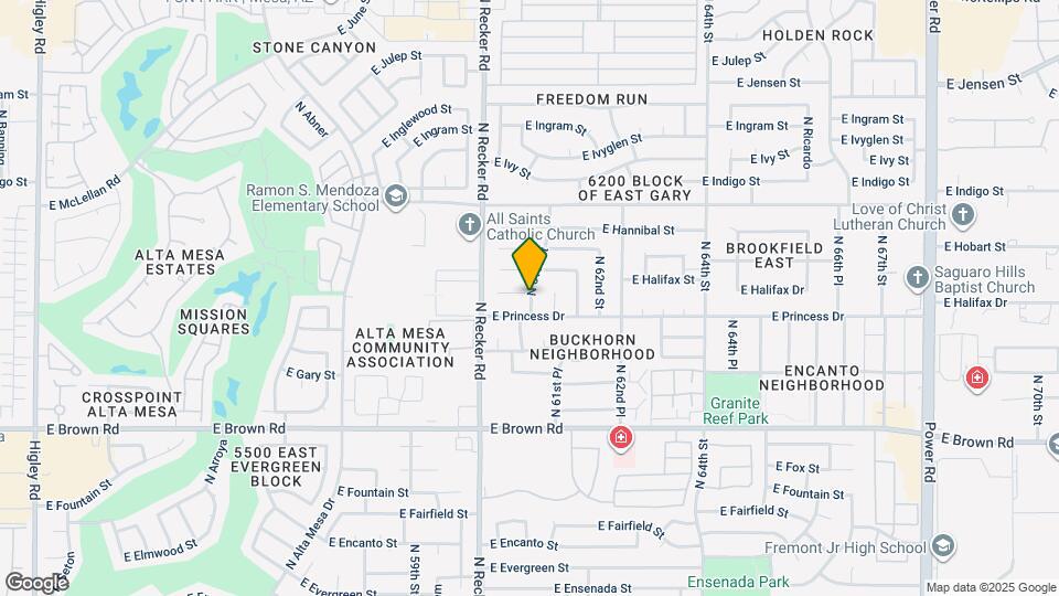 1416 N 61st St Mapa y Detalles de la Ubicación