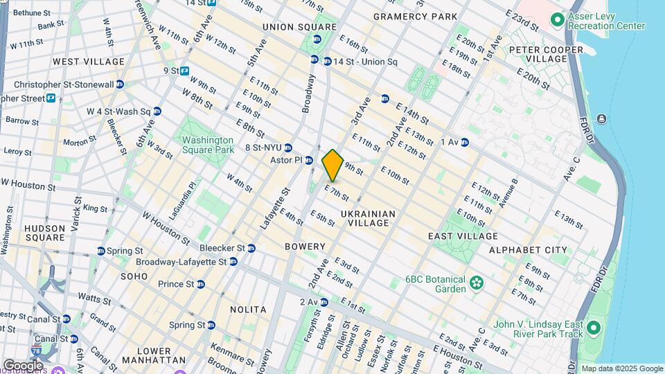 17 E Seventh St Map and Location Details