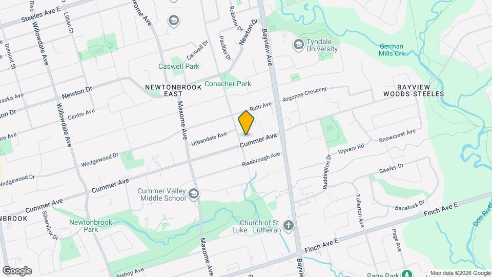 460 Cummer Ave Map and Location Details