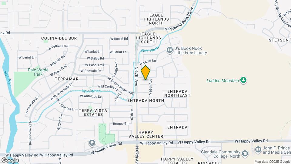 6614 W Honeysuckle Dr Mapa y Detalles de la Ubicación