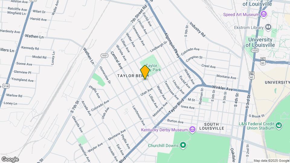 1327 Lillian Ave Map and Location Details