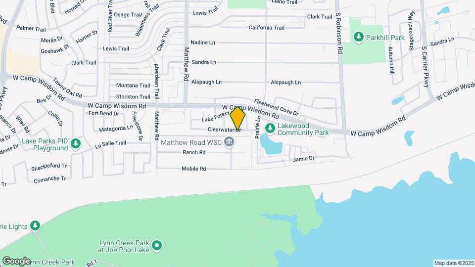 1227 Clearwater Dr Map and Location Details