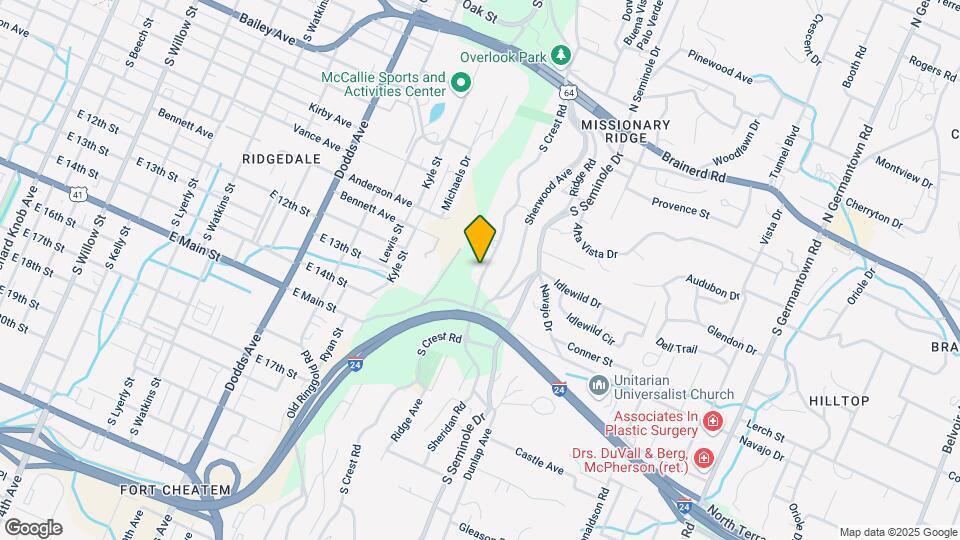115 S Crest Rd, Unit 1 Map and Location Details
