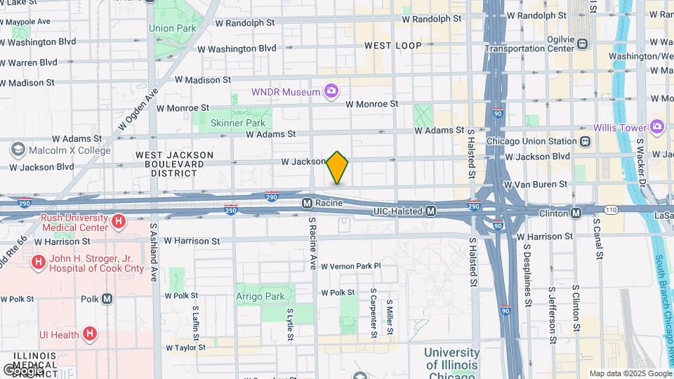 1127 W Van Buren St Map and Location Details