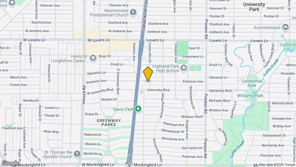 4505 Emerson Ave Map and Location Details