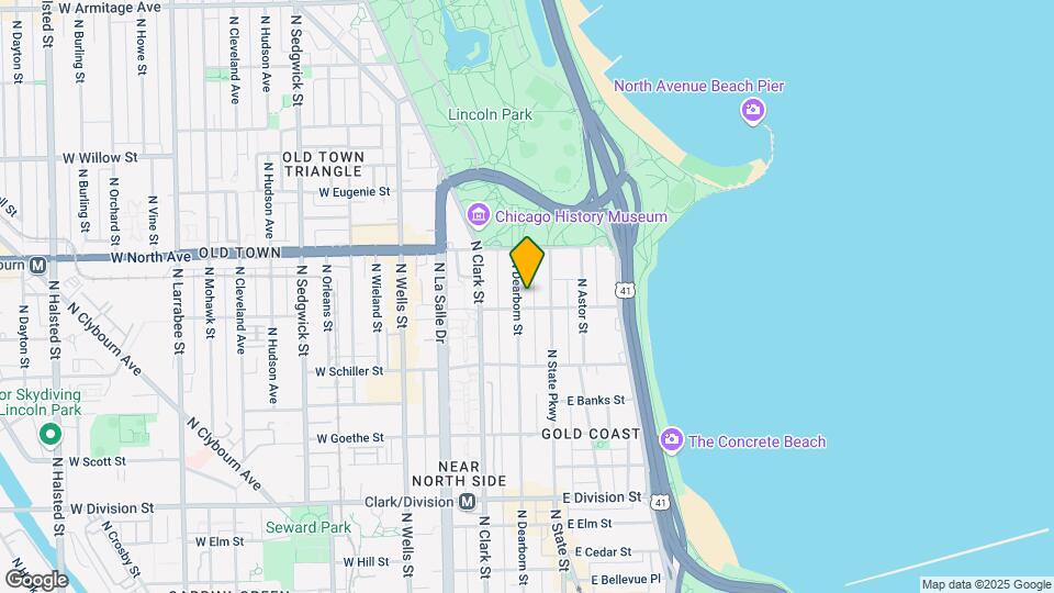 1507 N Dearborn St Mapa y Detalles de la Ubicación