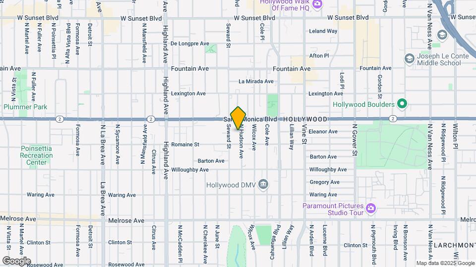 1027 N Hudson Ave Map and Location Details