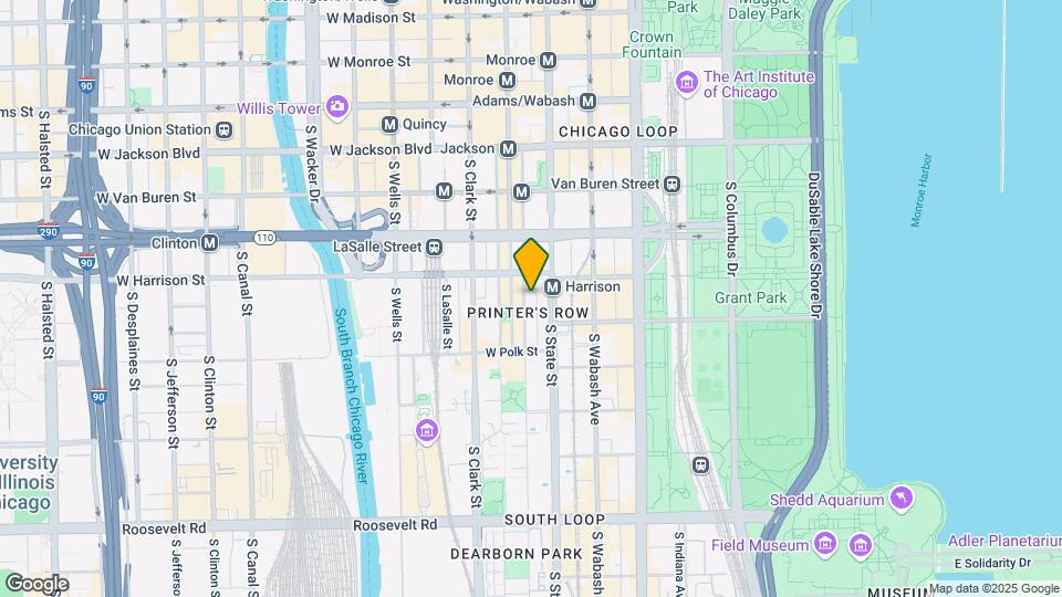 621 S Plymouth Ct, Unit 307 Map and Location Details