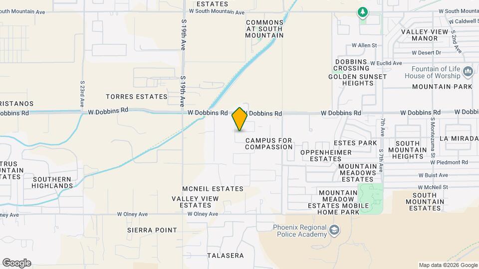 1649 W la Mirada Dr Map and Location Details
