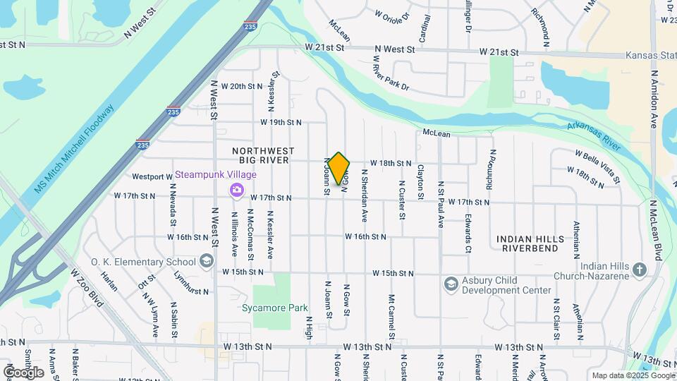 1809 N Gow St Map and Location Details