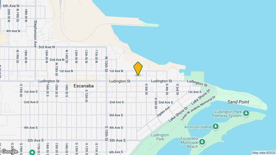 624 Ludington St Map and Location Details