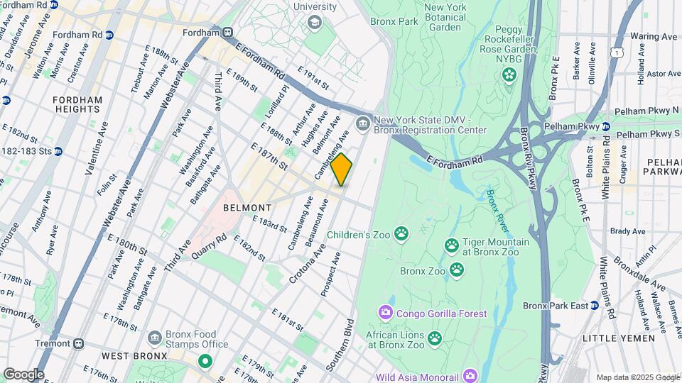 2409 Crotona Ave Mapa y Detalles de la Ubicación