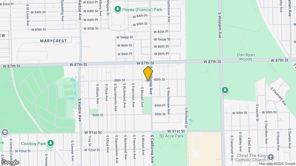 8808 S California Ave Map and Location Details