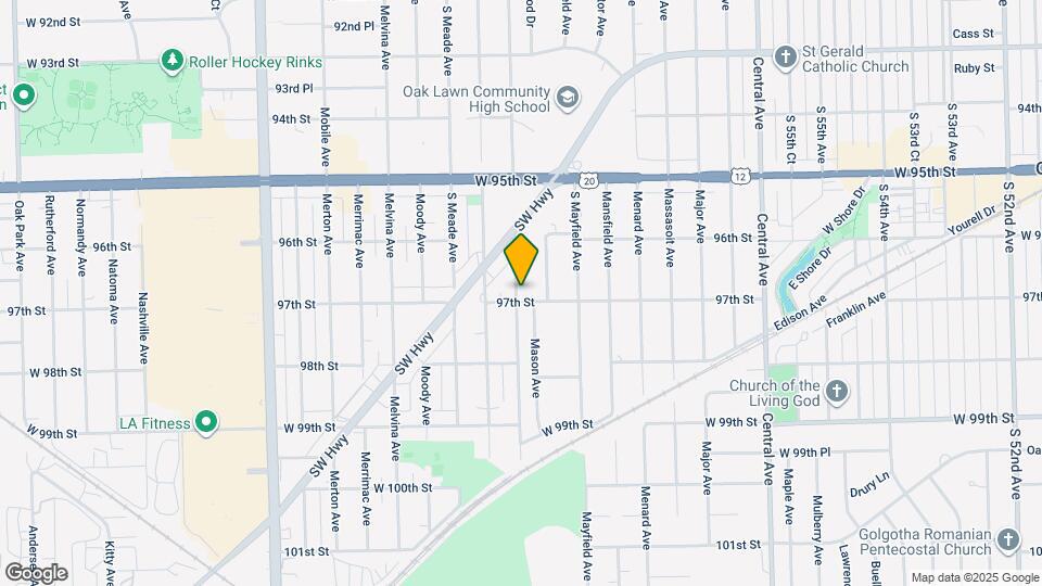 5936 W 97th St Map and Location Details