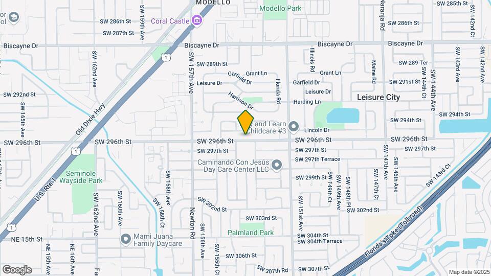 15385 SW 296th St Map and Location Details