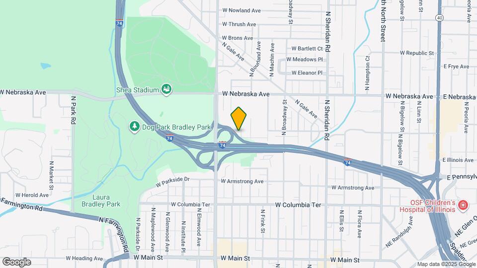 1627 N Valley Ave Map and Location Details