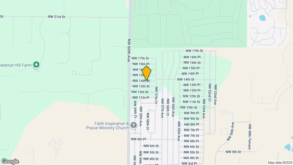 5844 NW 14th St Map and Location Details