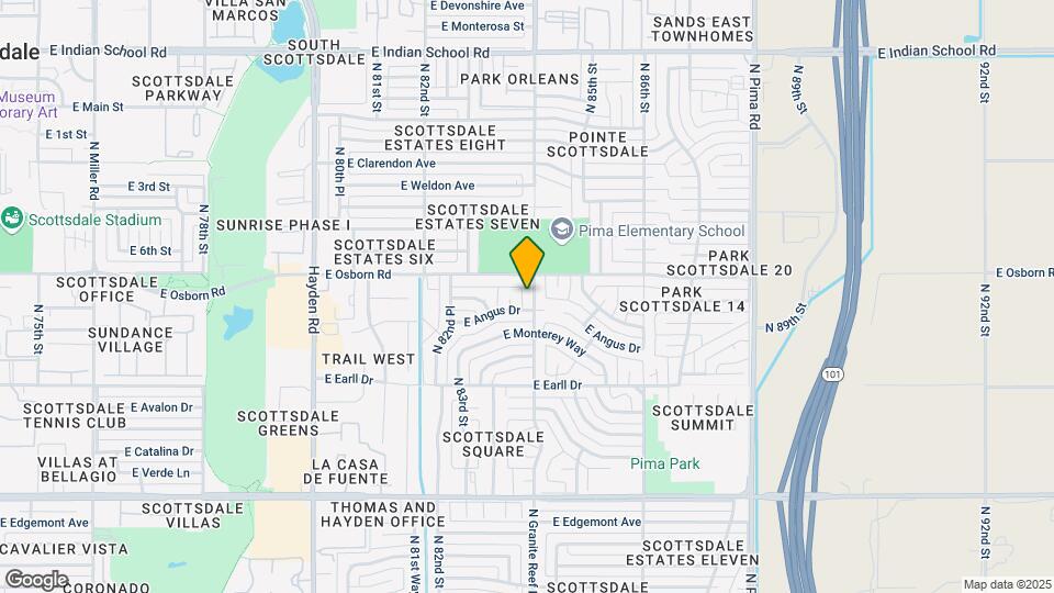 3320 N Granite Reef Rd Mapa y Detalles de la Ubicación