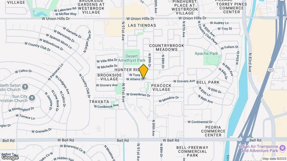 8962 W Grovers Ave Map and Location Details
