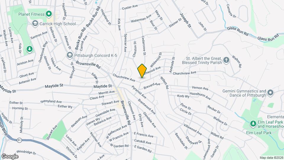 Townhomes of Chruchview Mapa y Detalles de la Ubicación