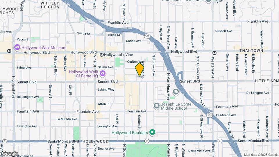 6007 Sunset Blvd Map and Location Details