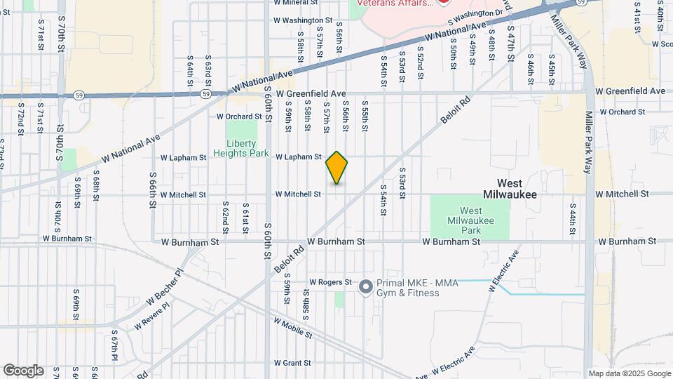 5614 W Mitchell St Map and Location Details