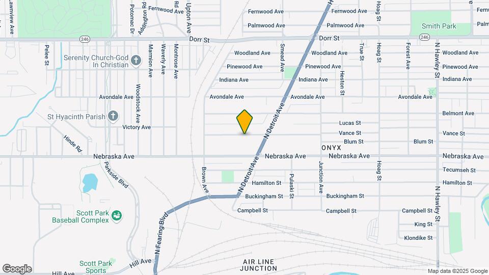 1637 Vance St Map and Location Details