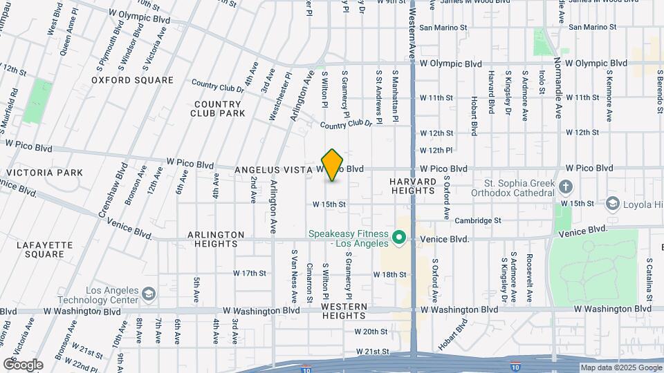 1330 S Wilton Pl Map and Location Details