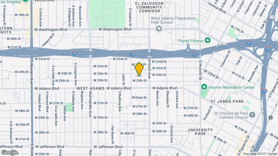 1449 W 25th St Map and Location Details