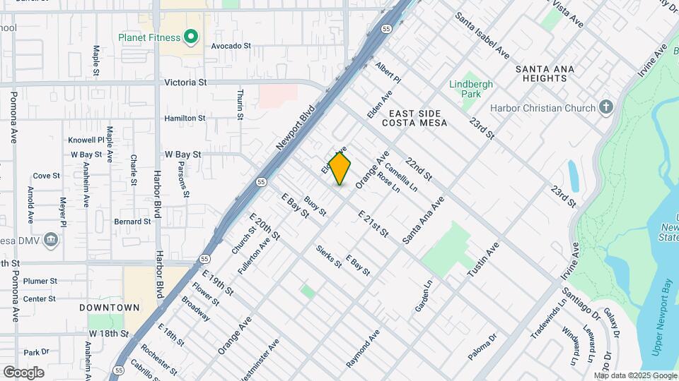 186 E 21st St Map and Location Details