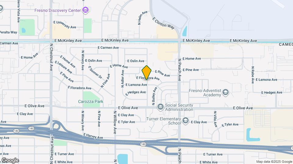 1371 N Homsy Ave Map and Location Details