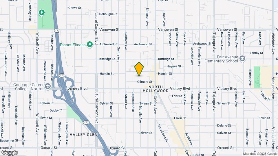 Gilmore Apartments North Hollywood Map and Location Details