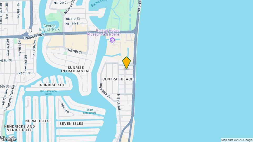 701 N Fort Lauderdale Beach Blvd, Unit 803 Map and Location Details
