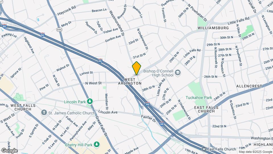 2910 N Westmoreland St Map and Location Details