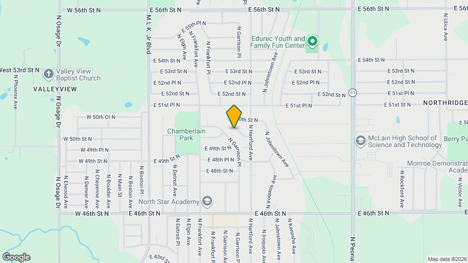 636 E 49th Pl N Map and Location Details