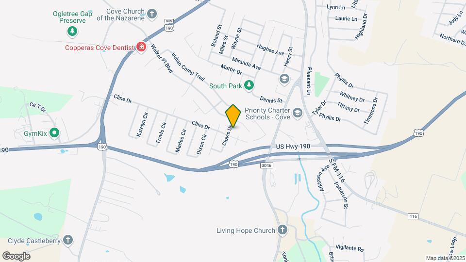 1713 Clovis Dr Map and Location Details