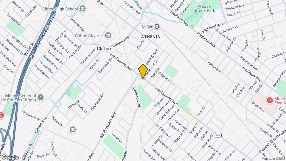 819 Van Houten Ave, Unit 2nd floor Mapa y Detalles de la Ubicación