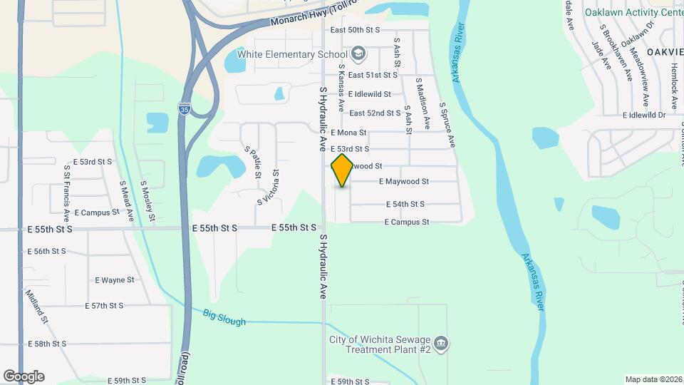 5434 S Kansas St Map and Location Details