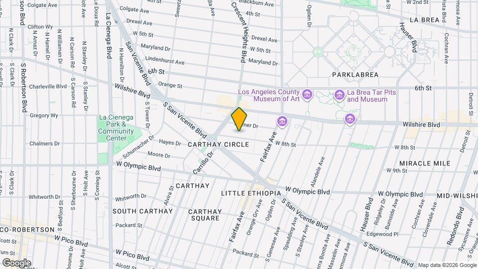 6249 Del Valle Dr Map and Location Details