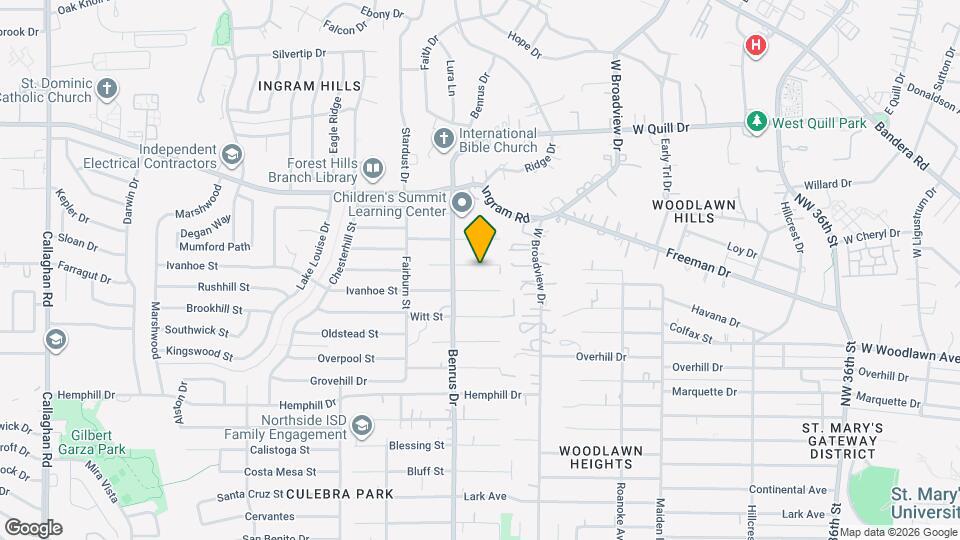 4922 Brockman St Map and Location Details